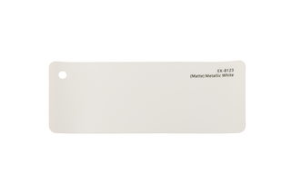 Premium PPF colour swatch in Matte Metallic White - Ozone Shield
