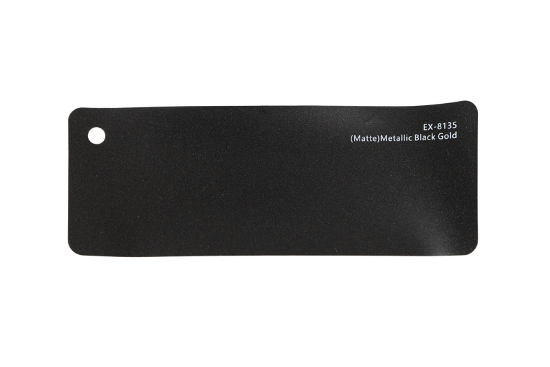 Premium PPF colour swatch in Matte Metallic Black Gold - Ozone Shield