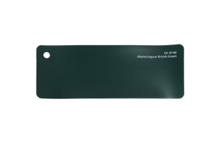 Premium PPF colour swatch in Matte Jaguar British Green - Ozone Shield