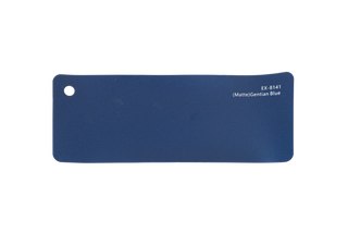 Premium PPF colour swatch in Matte Gentian Blue - Ozone Shield