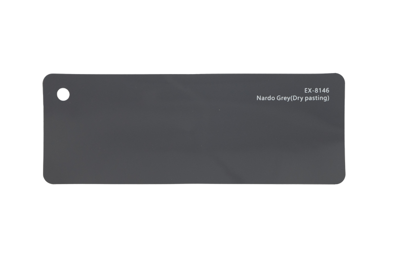 Premium PPF colour swatch in Nardo Grey Dry Pasting - Ozone Shield