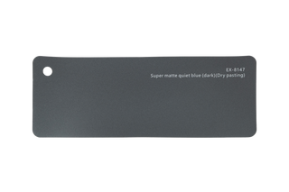 Premium PPF colour swatch in Super matte quiet blue dark (dry pasting) - Ozone Shield