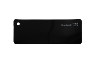 Premium PPF colour swatch in Glossy Black Dry Pasting - Ozone Shield