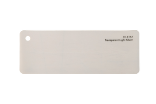Premium PPF colour swatch in Transparent Light Silver - Ozone Shield
