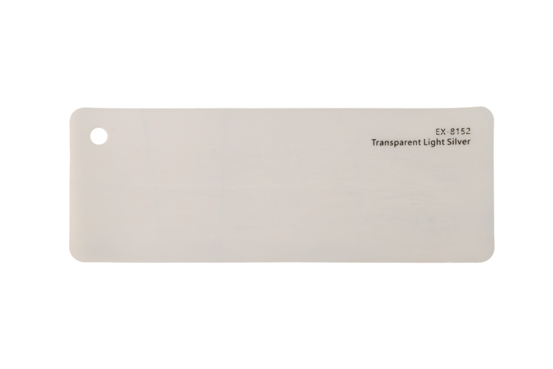 Premium PPF colour swatch in Transparent Light Silver - Ozone Shield